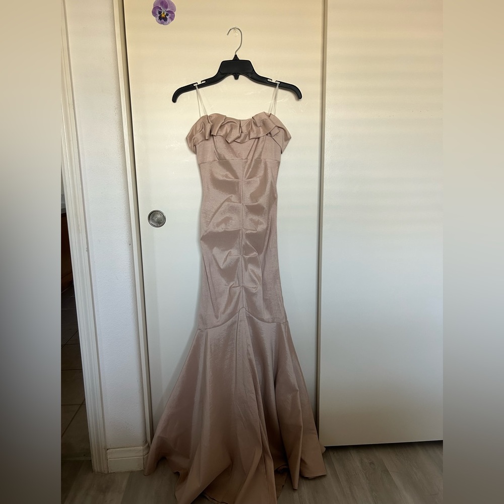 Tan Fishtail Windsor Prom Dress!